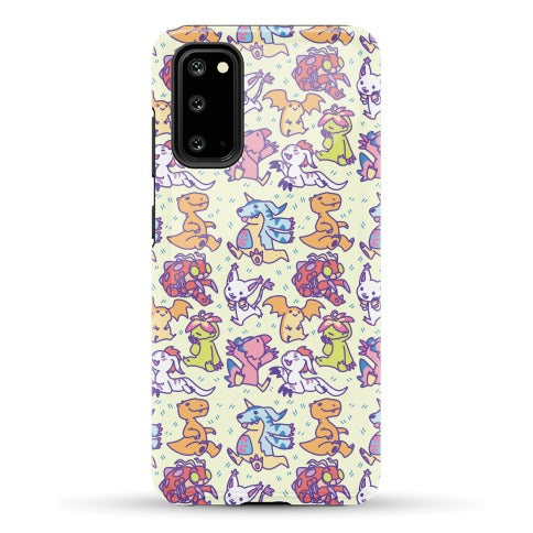 Digital Monsters Pattern Phone Case