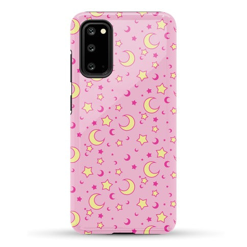 Dreamy Pastel Moon And Stars Phone Case