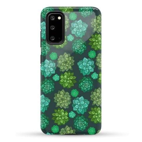 Green Succulent Pattern Phone Case