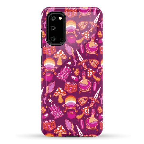 Lesbian Pride Witch Pattern Phone Case