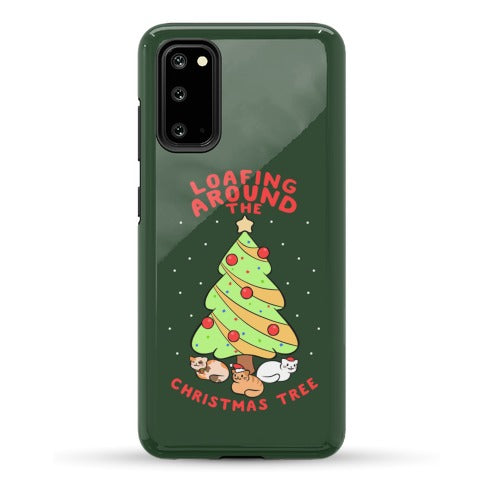 Loafing Around The Christmas Tree Phone Case