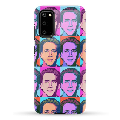 Nicolas Cage Pop Art Parody Phone Case