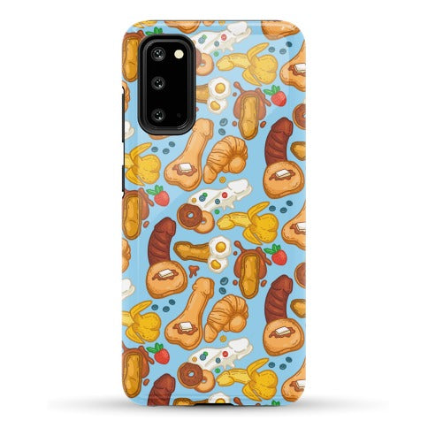 Phallic Breakfast Pattern Phone Case