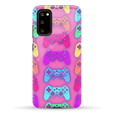 Rainbow Pixel Game Controller Phone Case