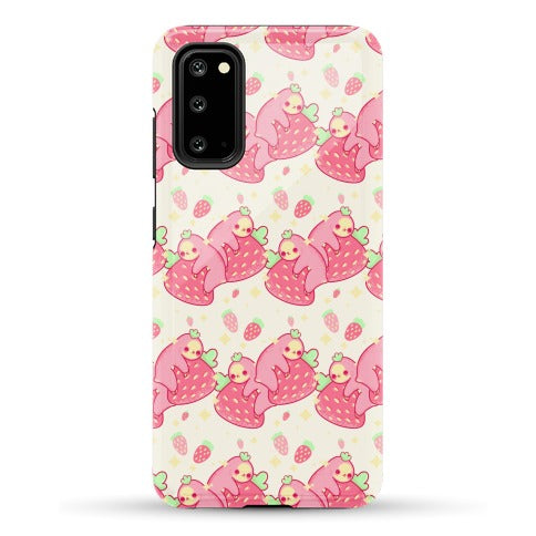 Strawberry Sloth Pattern Phone Case