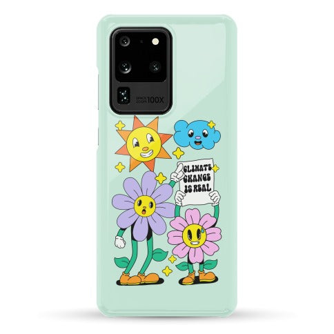 Climate Change Is Real Cartoon Phone Case