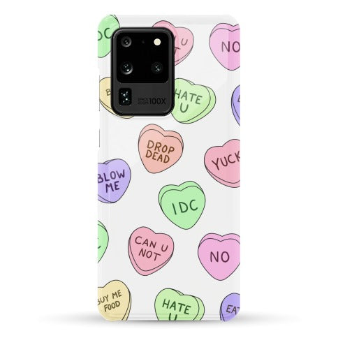 Conversation Hearts Phone Case