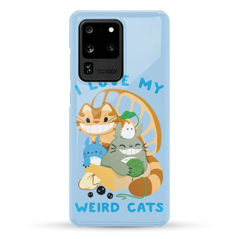 I love my weird cats Phone Case