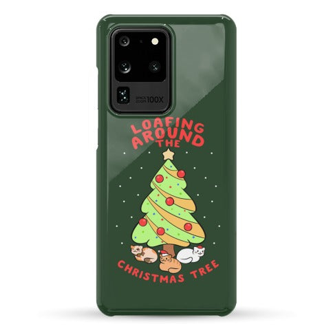Loafing Around The Christmas Tree Phone Case