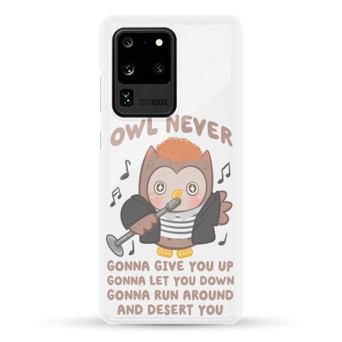 Owl Never Gonna Give You Up Phone Case