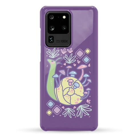 Pastel Mushroom Snail Phone Case