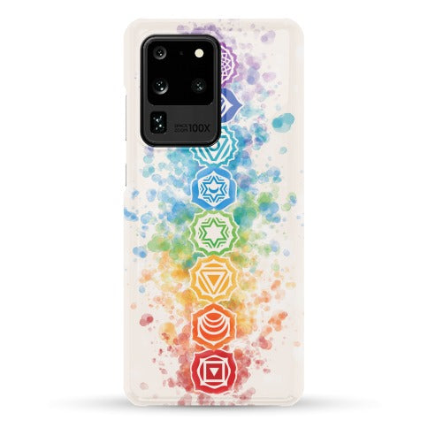 Watercolor Chakra Symbols Phone Case