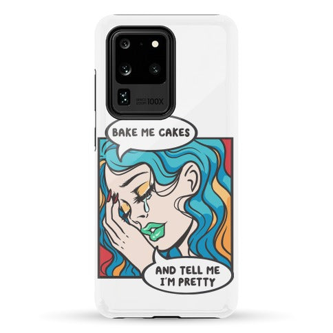 Bake Me Cakes And Tell Me I'm Pretty Comic Girl Phone Case