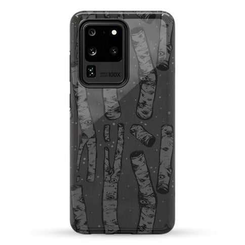Birch Trees and Runes Phone Case