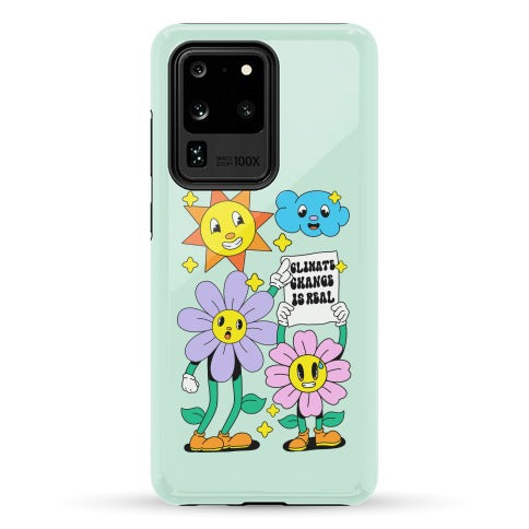 Climate Change Is Real Cartoon Phone Case
