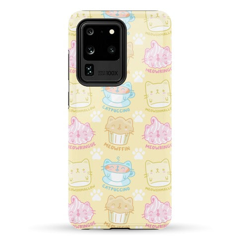 Cute Cat Snacks Pattern Phone Case