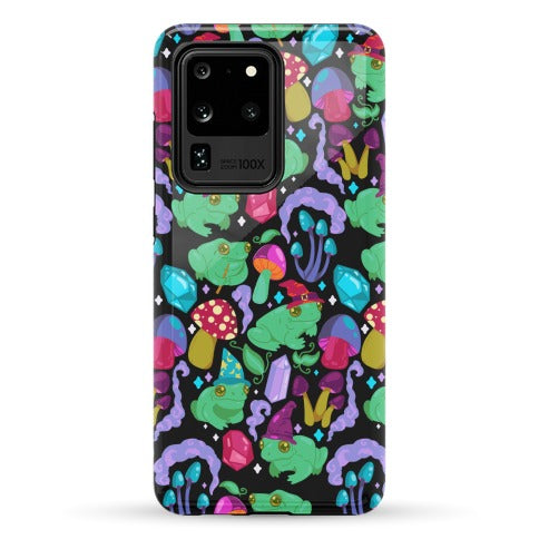 Magical Mushroom Frogs Pattern Phone Case