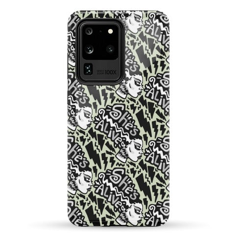 She's Alive Bride of Frankenstein Parody Phone Case