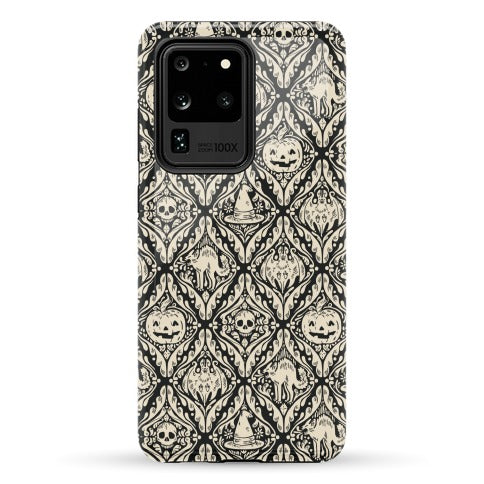 Spooky Vintage Halloween Pattern Phone Case