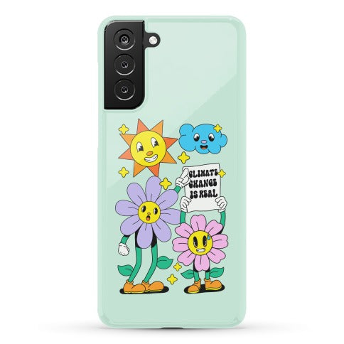 Climate Change Is Real Cartoon Phone Case