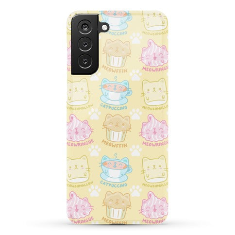Cute Cat Snacks Pattern Phone Case