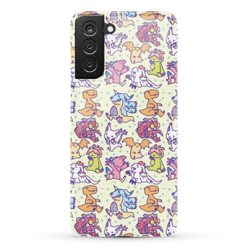 Digital Monsters Pattern Phone Case