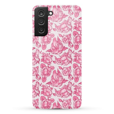 Floral Penis Pattern Pink Phone Case