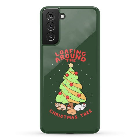 Loafing Around The Christmas Tree Phone Case