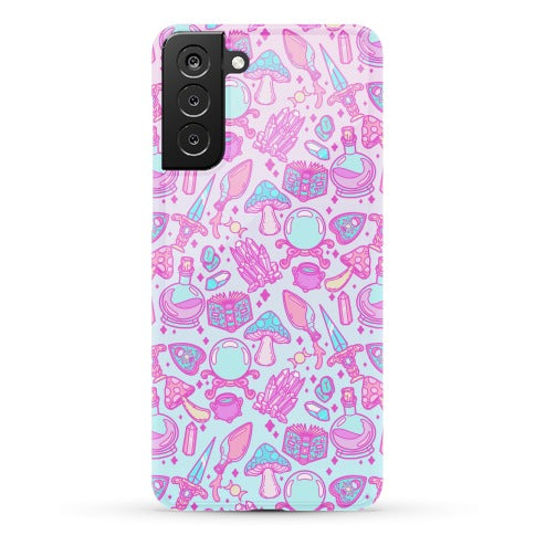 Pastel Goth Witch Pattern Phone Case