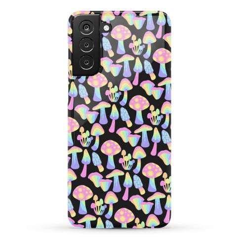 Pastel Rainbow Mushrooms Pattern Phone Case