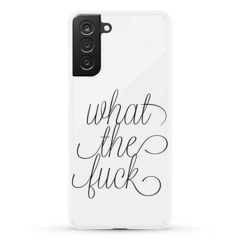 WTF Live Laugh Love Script Parody Phone Case