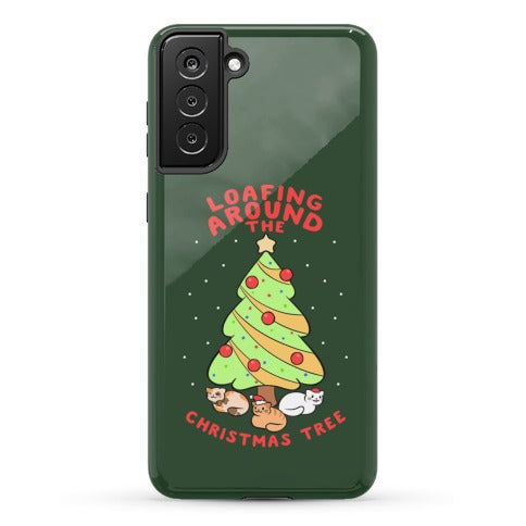 Loafing Around The Christmas Tree Phone Case