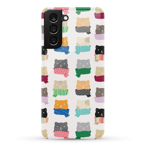 Cats In Scarfs Pattern Phone Case