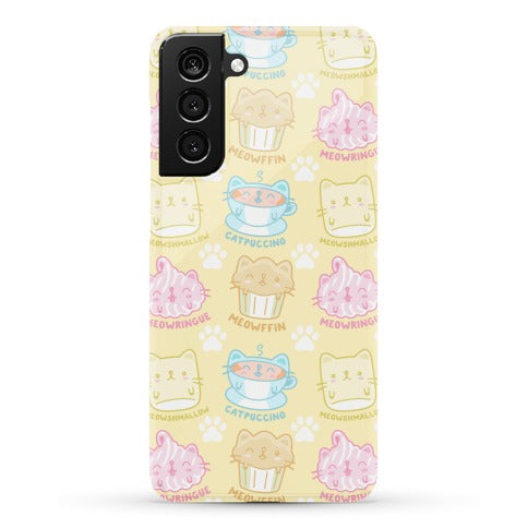 Cute Cat Snacks Pattern Phone Case