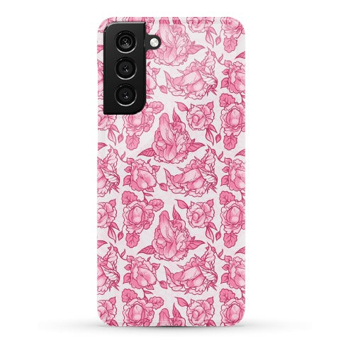 Floral Penis Pattern Pink Phone Case