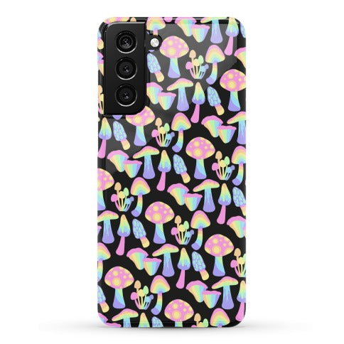 Pastel Rainbow Mushrooms Pattern Phone Case