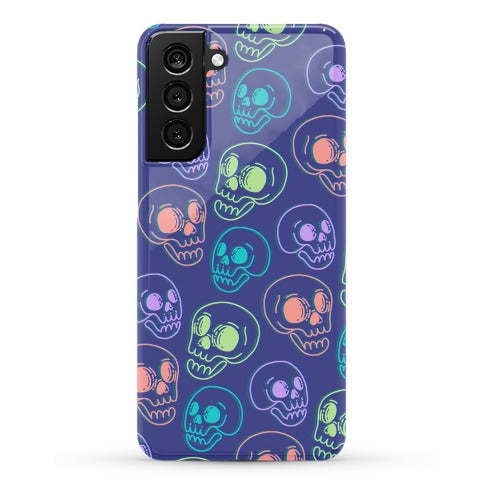 Pastel Skulls Glitch Phone Case