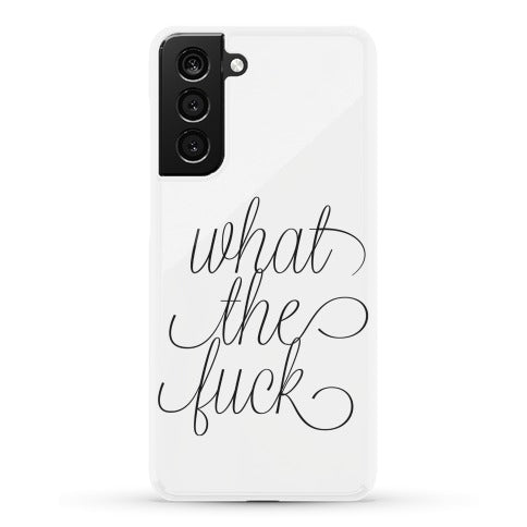 WTF Live Laugh Love Script Parody Phone Case