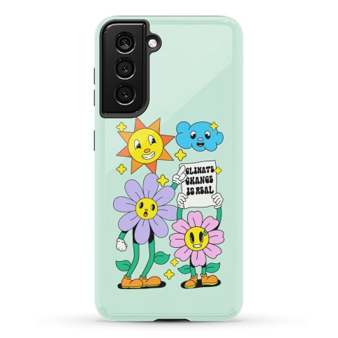 Climate Change Is Real Cartoon Phone Case