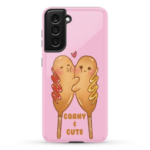 Corny and Cute (pink) Phone Case