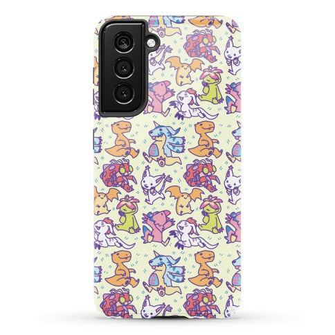 Digital Monsters Pattern Phone Case