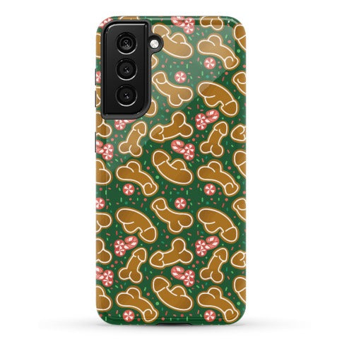Gingerbread and Candy Cane Penises  Phone Case