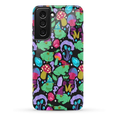 Magical Mushroom Frogs Pattern Phone Case