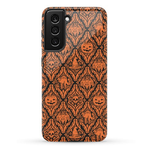 Spooky Vintage Halloween Pattern Phone Case