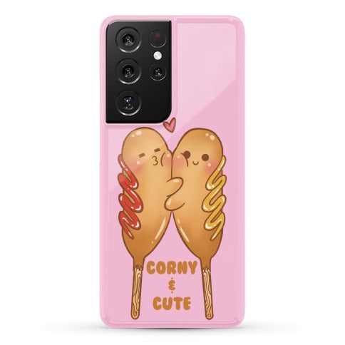 Corny and Cute (pink) Phone Case
