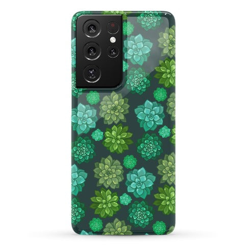Green Succulent Pattern Phone Case