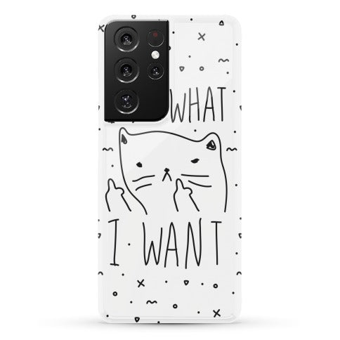 I Do What I Want Cat Phone Case