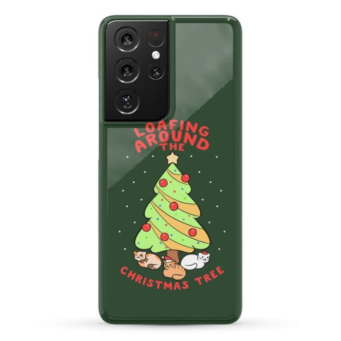 Loafing Around The Christmas Tree Phone Case