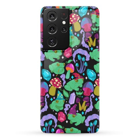 Magical Mushroom Frogs Pattern Phone Case