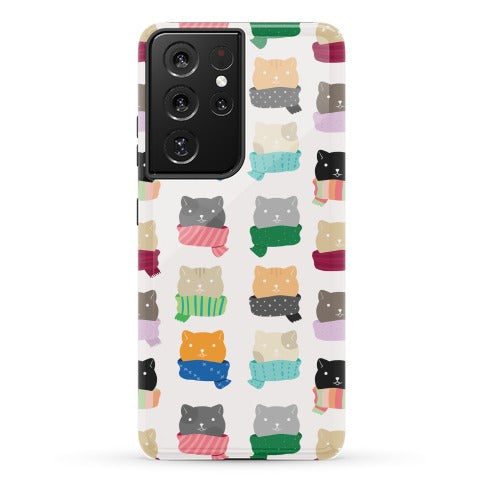 Cats In Scarfs Pattern Phone Case